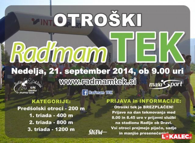 Rad'mam TEK 2014 - Otroški tek