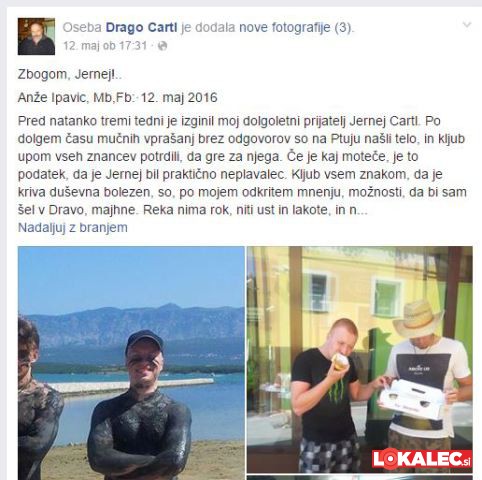 drago cartl, objava facebook