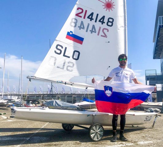 Žan Luka Zelko v Tokiu po osvojitvi olimpijske norme za Slovenijo; FOTO: FAcebook Žan Luka Zelko