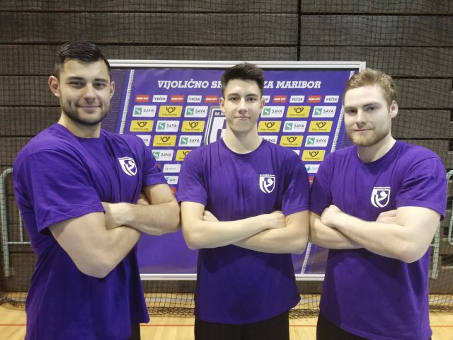 Iulian Jerebie, Nejc Planinšek in Andraž Velkavrh FOTO: RK Maribor Branik